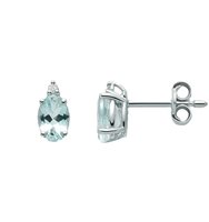 Orecchini Miluna Donna Acquamarina in Oro bianco Acquamarina 1.24 Ct ERD2521 - ERD2521